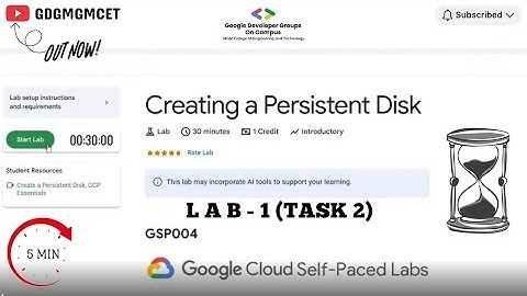 Lab 1|task 2|Creating a Persistent Disk||GSP004||