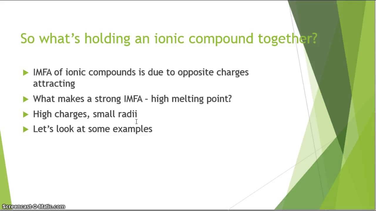 Melting And Boiling Points Of Compounds Chart