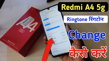 Redmi a4 5g ringtone change / Redmi a4 5g mein ringtone kaise set kare / Redmi a4 ringtone setting