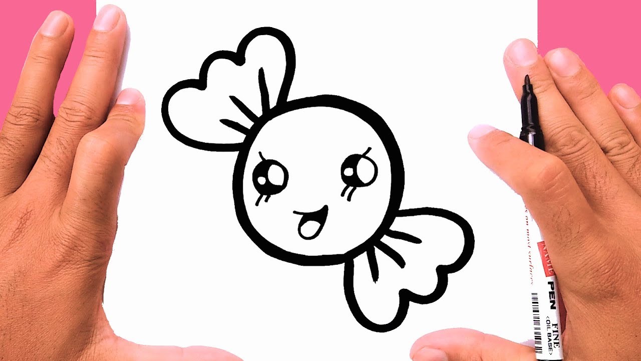 how to draw cute candy