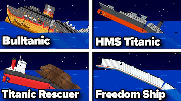 ⚓Fictional Ships Sink Like Titanic | Animation