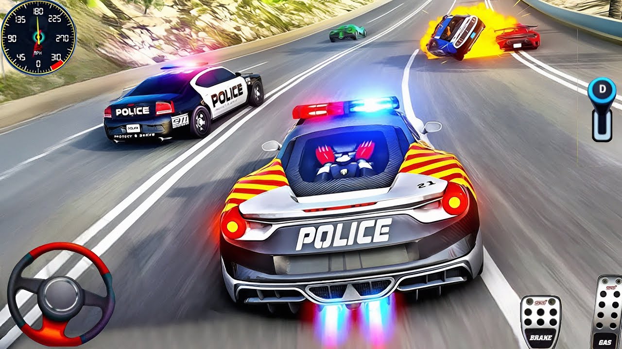 Police Car Chase Simulator 3D-Games -Real Cop Cars Police Driving Simulator 2025.. 