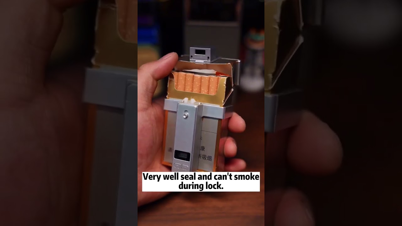A lock for cigarette case, so amazing gadget! Helping you quit smoking! 