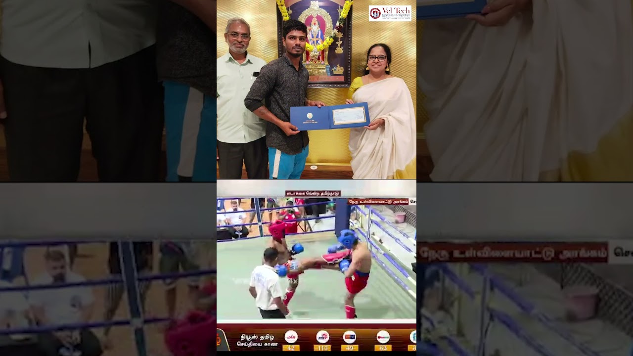 𝐕𝐞𝐥 𝐓𝐞𝐜𝐡 𝐏𝐫𝐨𝐮𝐝𝐥𝐲 𝐇𝐨𝐧𝐨𝐮𝐫𝐬 𝐆𝐨𝐤𝐮𝐥𝐚 𝐊𝐫𝐢𝐬𝐡𝐧𝐚𝐧 | A Multiple Kickboxing Champion| B.Sc Visual Communication