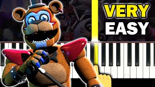 Video thumbnail of "FNAF Security Breach - Opening Theme - VERY EASY Piano tutorial"