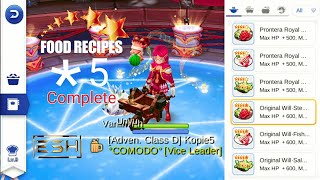 Ragnarok M : Eternal Love All Food Recipes *1 - *5 [COMPLETE]