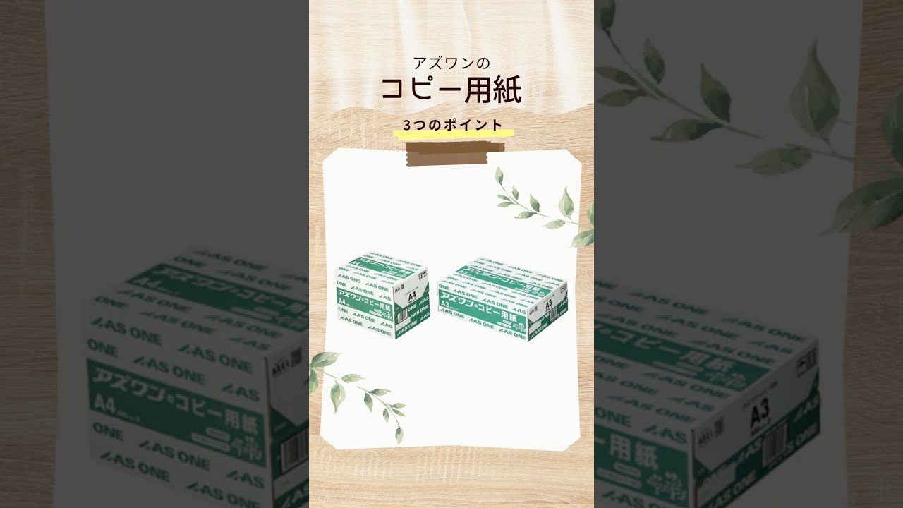7-2787-01 アズワンのコピー用紙 1箱（500枚×5冊入） A4 【AXEL】 アズワン