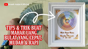 CARA BUAT MAHAR UANG BULAT | diy mahar uang bulat
