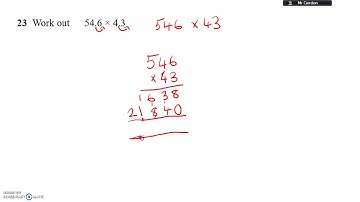 June paper 1 GCSE 2017 F1 Q23 (multiplying decimals)
