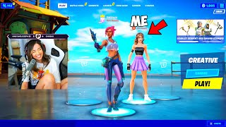 STREAMERS react to my SKIN CONCEPTS..! (Fortnite)