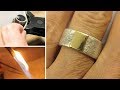 Anfertigung eines retikulierten Silberringes mit Goldblech * how to make a reticulated silver ring