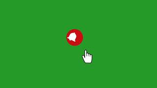 BELL ICON animation green screen (no copyright)
