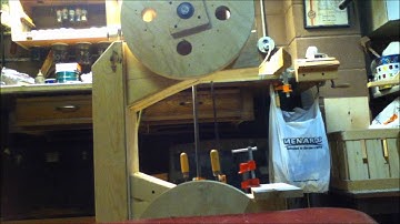 Wooden bandsaw first run