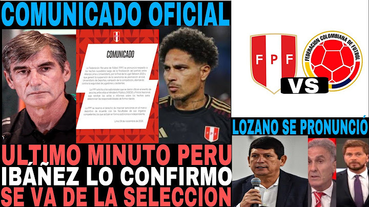 🇵🇪 FPF EMITE COMUNICADO 📃 SE CONFIRMA SU SALIDA DE LA SELECCIÓN ⚠️