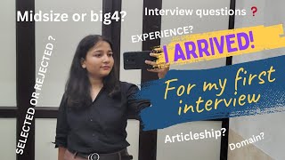 My First Articleship Interview Experience || Big 4 or mid-size? || #dehradun #icai #ca #articleship
