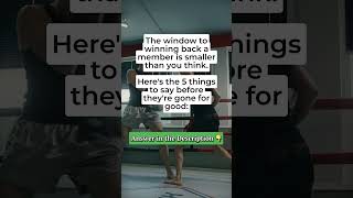 The window for re-engaging an inactive member is shorter than most gym owners think...