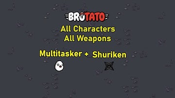 [155/787] Brotato - All Characters - All Weapons - Abyss - D5 - Multitasker + Shuriken