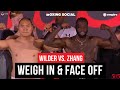 Deontay Wilder vs. Zhilei Zhang | Full Weigh In & Face Off | TNT Sports Boxing