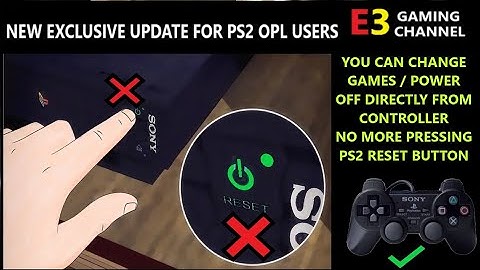 CHANGE PS2 OPL GAMES / POWER OFF DIRECTLY FROM CONTROLLER NO MORE PRESSING RESET BUTTON.