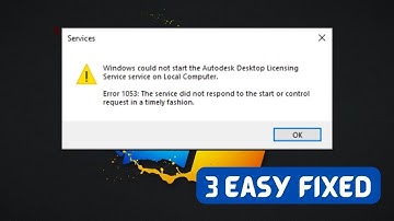 Fix Error 1053 - The service did not respond to the start or control request in a timely fashion