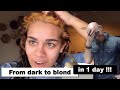 From dark to blond in ONE DAY !!! Hair Buddha reaction video
