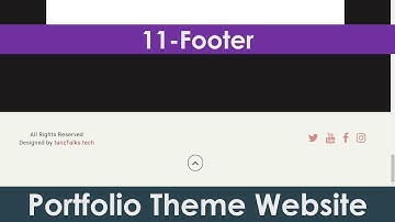 11/15: Footer | Create Portfolio Theme Responsive Bootstrap Website