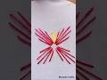 Easy Flower Embroidery #sewing #switch #embroidery #flowers #youtubeshorts #shorts