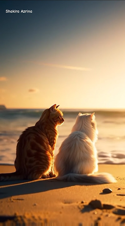 🙀KUCING OYEN BERMAIN DENGAN KUCING PUTIH 😺#cat #hewanlucu #kucinglucu