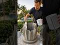 Easy DIY Cement Flower Pot For Garden Decor