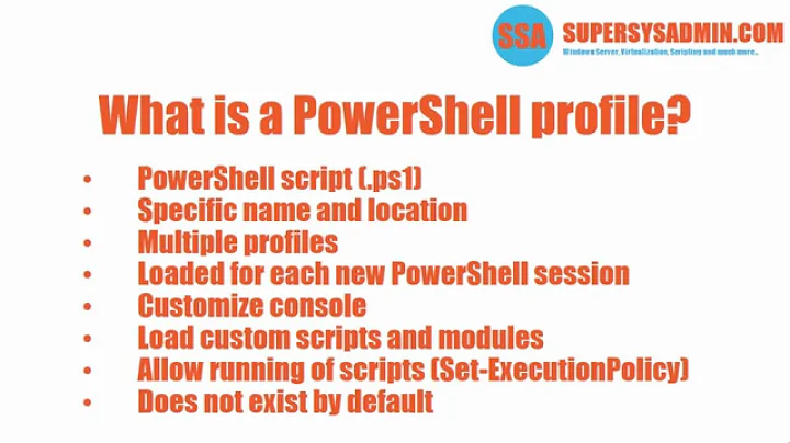 Understanding PowerShell Profiles