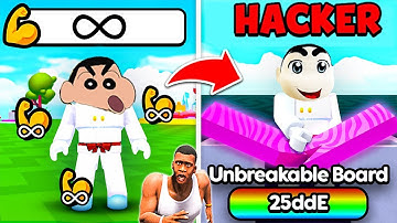 SHINCHAN NOOB vs PRO vs HACKER in SMASH BOARD ROBLOX with FRANKLIN & CHOP | DREAM SQUAD
