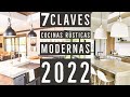 7 CLAVES : COCINAS rusticas MODERNAS y Farmhouse 2022 | Ideas para decorar cocinas bonitas de casa