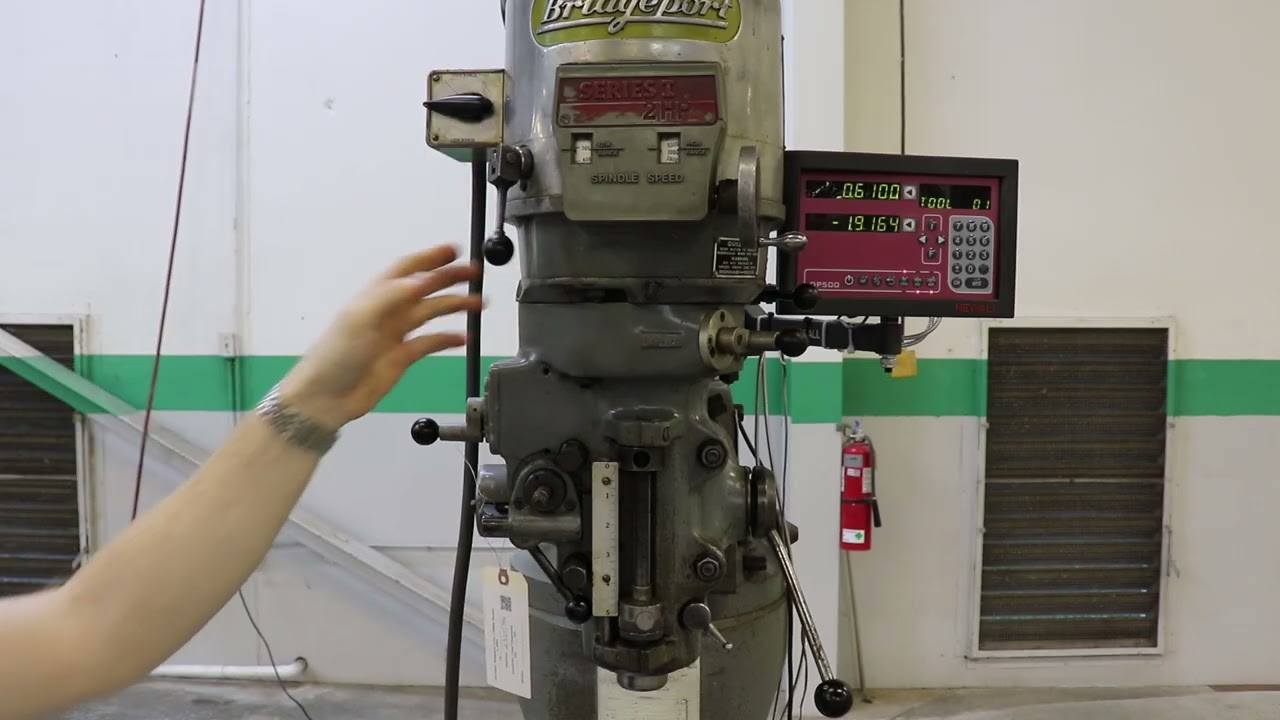 Bridgeport Series 1 Variable Speed Vertical Milling Machine w/ Newall Digital Readout & Power Feed