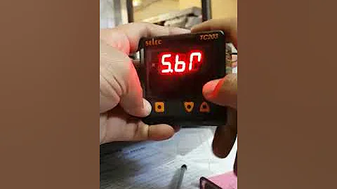 temperature controller settings Tc203 Only Rotary Oven