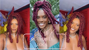 DISTRESSED BUTTERFLY LOCS TUTORIAL🦋 | EASY METHOD | PROTECTIVE STYLE | JWK