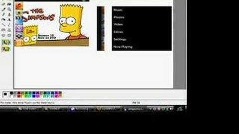 how to change the background on ipod video