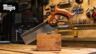 Restoring an old Disston backsaw (In under 5 minutes)