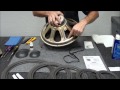 Speaker Repair Infinity SM150 Woofer Refoam, REAR mount foam, Remove Plastic Trim Gasket