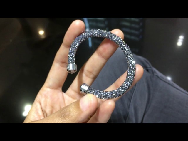 Authentic $89 Swarovski Crystaldust Double Bracelet India | Ubuy