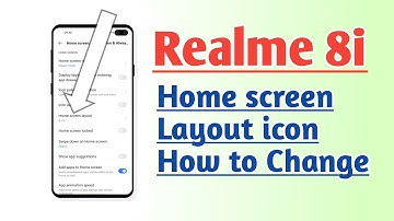 Realme 8i Home screen layout icon How to change