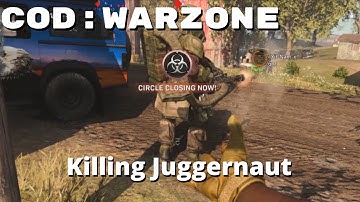 Running over Juggernaut  - Epic Moments - Warzone Battle Royale