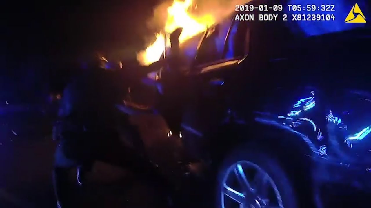 Victim pulled from burning car after deadly collision in Florida