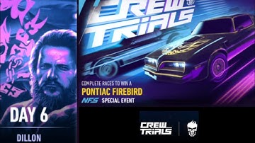 NFS No Limits Crew Trials Day 6 Pontiac Firebird