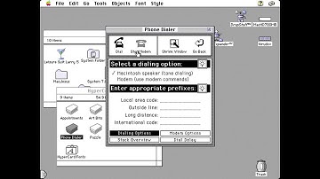 Apple Macintosh - HyperCard 2.1 - Phone Dialer (1991) Apple Computer