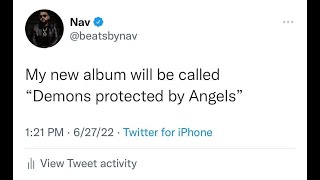(Free) NAV Type Beat 2022 - Demons protected by Angels
