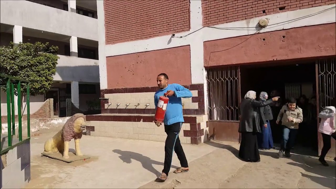 خطة اخلاء مدرسة قنطرة شرق الابتدائية - ادارة الزاوية التعليمية