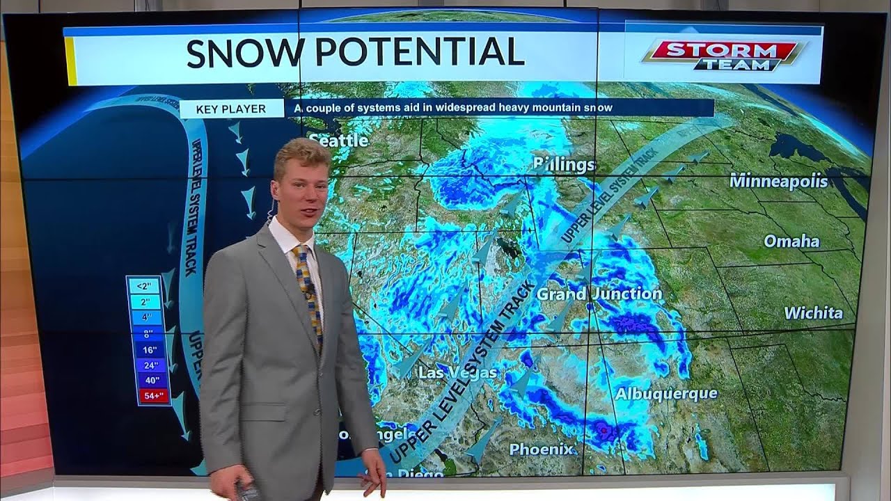 Winter weather on the way with record breaking highs - YouTube