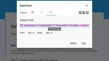 How to embed Google forms in Moodle