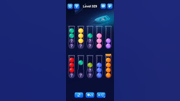 Ball sort puzzle game level 329 😊👍✨