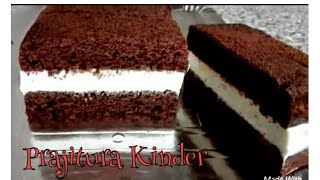 PRAJITURA KINDER FELIE DE LAPTE.KINDER DELICE.KINDER CAKE.
